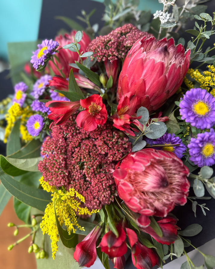 Australian Native delight bouquet Wild Pansi, Florist Coffs Harbour Wild Pansi