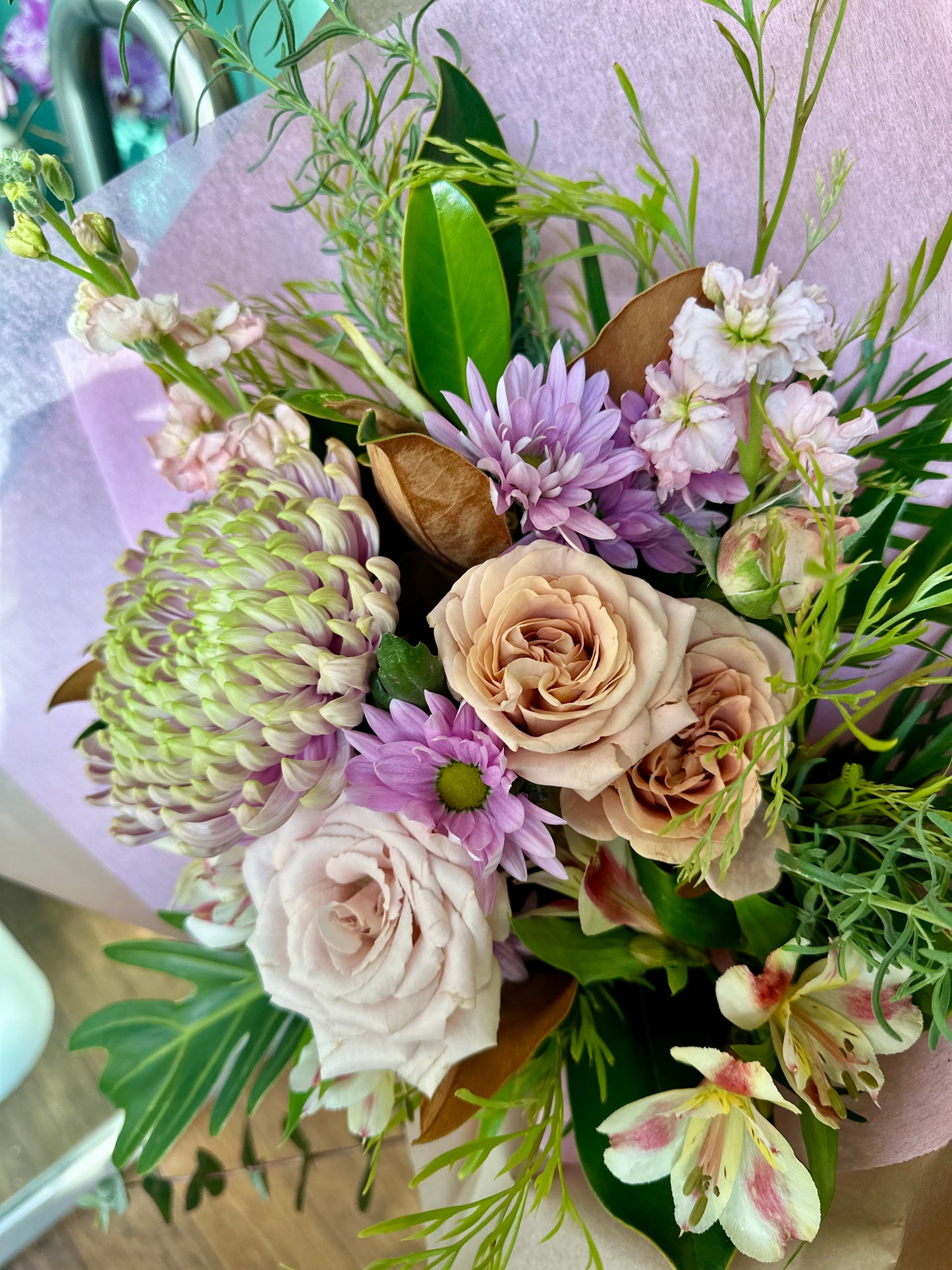 Pastel Perfection Flower Bouquet Wild Pansi Florist, Coffs Harbour