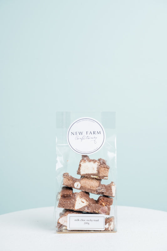 New Farm Confectionary Milk Chocolate Rocky Road