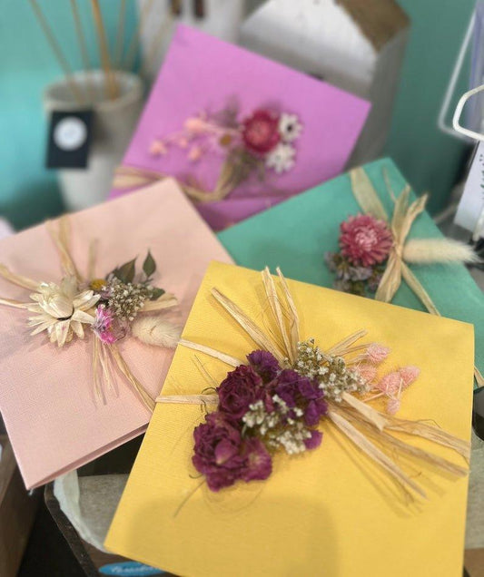 Hand made flower cards - Wild Pansi