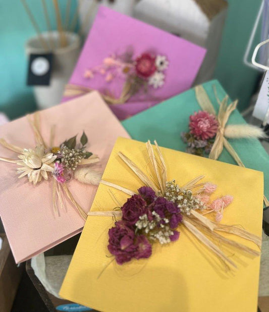 Hand made flower cards - Wild Pansi